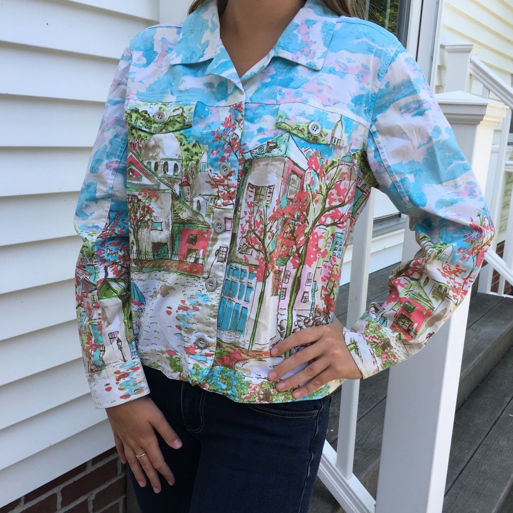 Christopher & Banks Unique Design Button Up Jacket - image 1